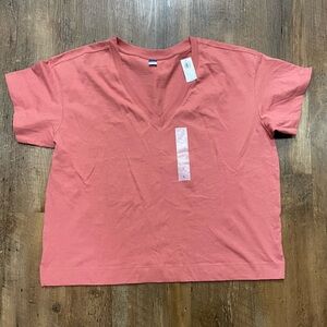 Old Navy Vintage Tee NWT Red Basil Women’s Size Large Oversized Baggy